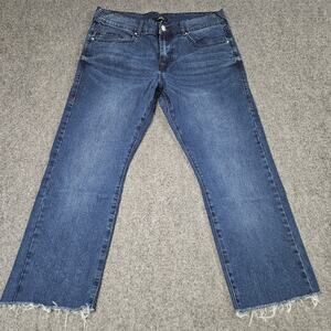 True Religion Ricky Jeans Sz 34 Relaxed Straight Blue Denim Y2K Street Grunge